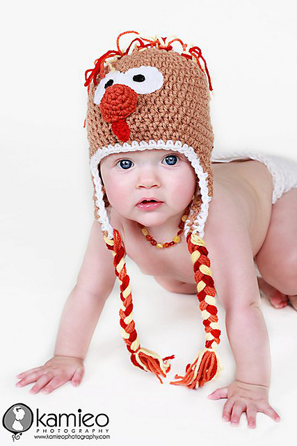 Turkey Hat pattern by Alessandra Hayden