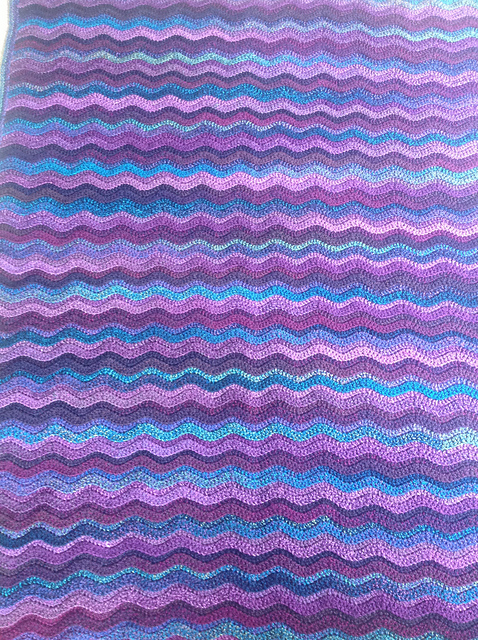 Ravelry: justinemd's Rugged Ripples Blanket