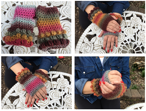 Winter's Desert Fingerless Gloves photo 1