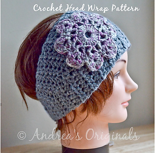 Crochet Head Wrap Earwarmer Headband photo 1