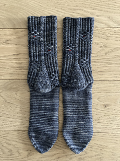 Back picture with heel extension on both socks