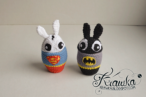 Egg cozies - Superbunny & Bunnyman photo 3