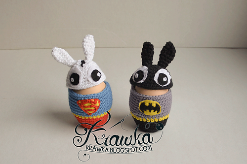 Egg cozies - Superbunny & Bunnyman photo 1