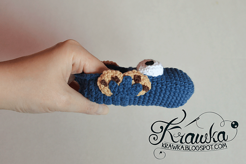 Ravelry: Baby booties - Cookie monster pattern by Kamila Krawka Krawczyk
