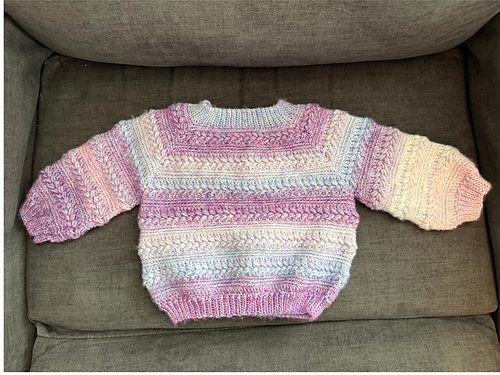 Wheat Stitch Baby Sweater