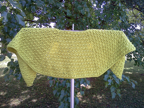 Strikket Broomstick-lace-sjal - Karlie Robinson