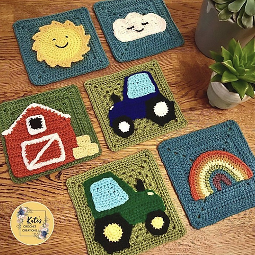 Ravelry Down on the Farm Blanket pattern by Katy Mitchell