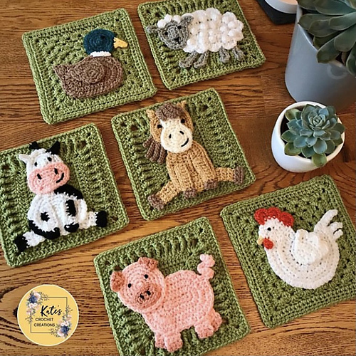 Ravelry Down on the Farm Blanket pattern by Katy Mitchell