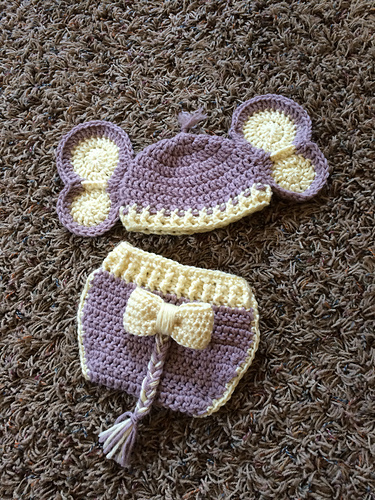 Elephant Hat and Diaper Cover for Boy or Girl photo 10