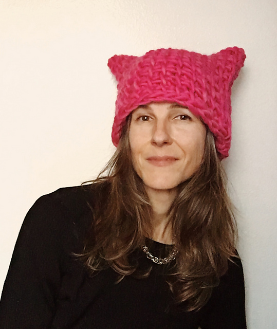 the TC Pussyhat pattern by Karen Clements