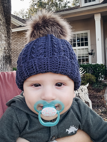 Snowy Wheat Stitch™ Puff Crochet Hat photo 8
