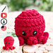Wheat Stitch Octopus pattern 