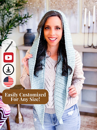 Wheat Stitch™ Hooded Scarf