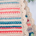 Striped Petal Loop Blanket pattern 