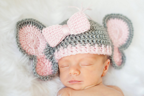 Elephant Hat and Diaper Cover for Boy or Girl photo 11