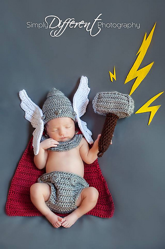 Newborn God of Thunder Outfit Thor photo 1