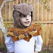 Owl Hooded Woodland Cowl pattern 