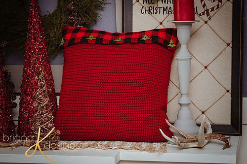 Farmhouse Plaid Deer Pillow Cover photo 10