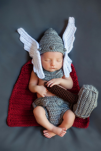 Newborn God of Thunder Outfit Thor photo 2