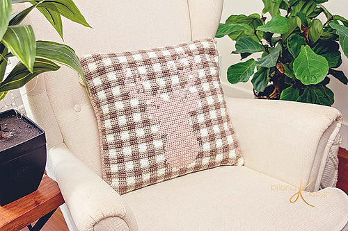 Farmhouse Plaid Deer Pillow Cover photo 5