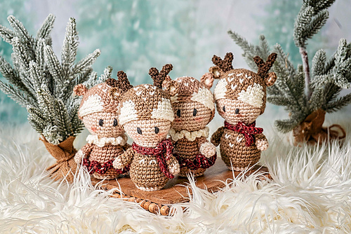 Nydelig Amigurumi Reinsdyr - Briana K Designs
