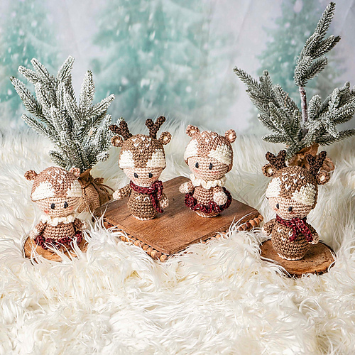 Nydelig Amigurumi Reinsdyr - Briana K Designs
