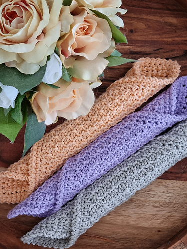 Honey Honey Tunisian Washcloth