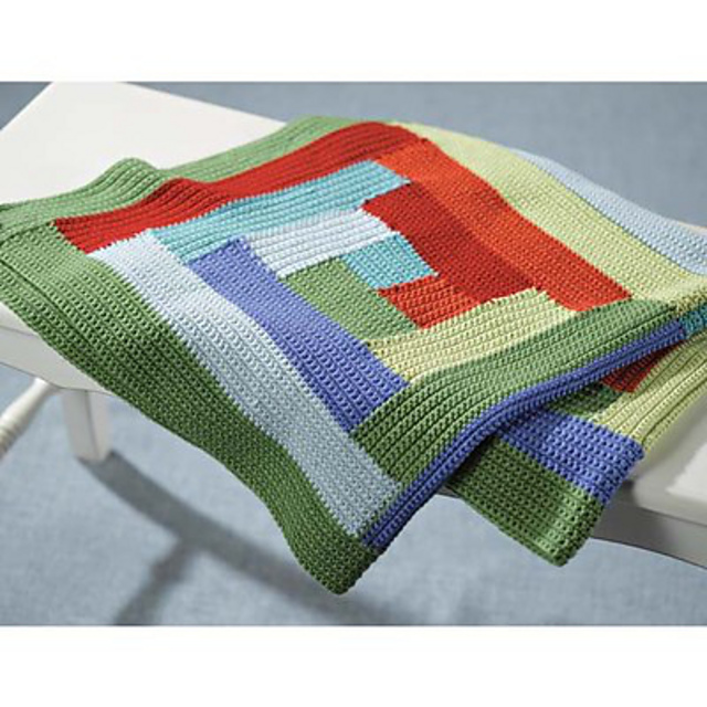 Ravelry Hill Log Cabin Blanket pattern by Sara Delaney