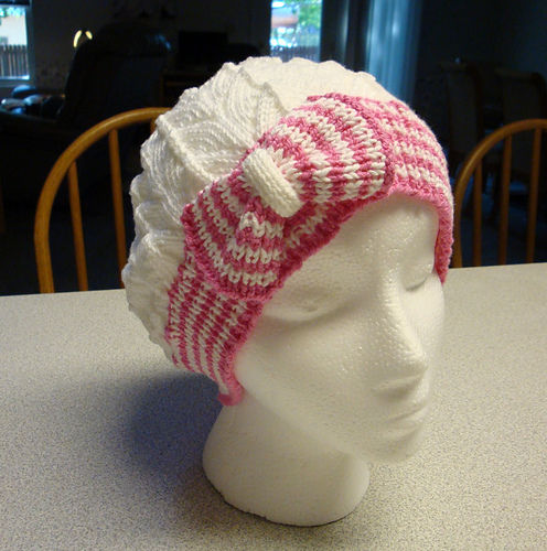 Bow Tie (Cloche) Beanie/ Chemo Hat photo 3
