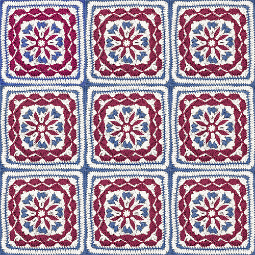 Blueberry Pie 12" Granny Square photo 2
