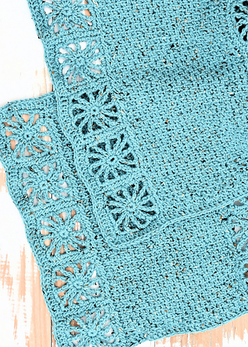 Tunisian Seed Stitch Wrap
