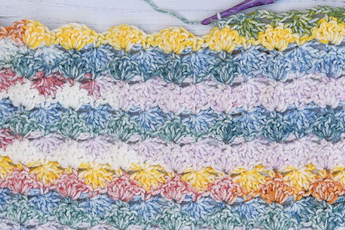 Watercolor Shells Afghan photo 3