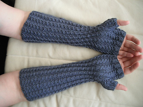 Fire & Ice Fingerless Mitts photo 2
