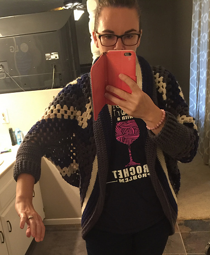Granny Square Oversized Sweater photo 4