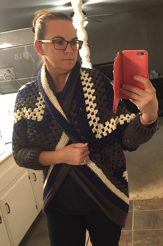 Granny Square Oversized Sweater photo 1