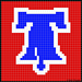 Phillies Liberty Bell (Thicker) pattern 