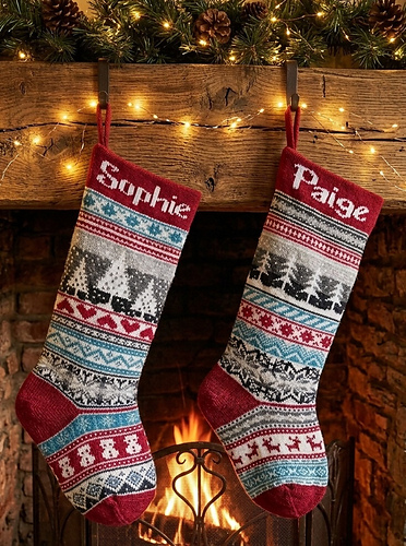 Personalised Christmas Stockings - 2 designs