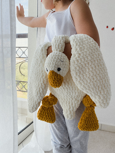 Plush Mallard Duck and Goose Snuggler