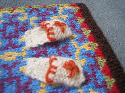 Slippers on carpet square photo 2