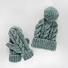 Classic Cabled Hat and Mittens pattern 