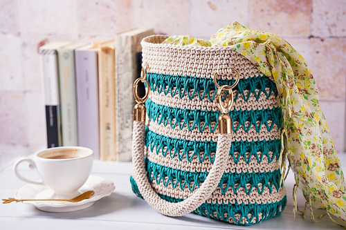 ハンドバッグ LOW CLASSIC : 24SS / RECYCLED KNITTED BAG (2COLORS) Amazon.com: LAKEDREAM Boho Bag Crochet Cute Multicolor