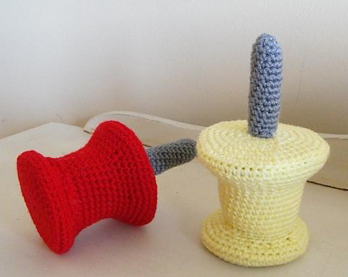 Giagantic Pushpin crochet pattern by Jean Herman