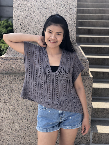V neck summer blouse photo 5