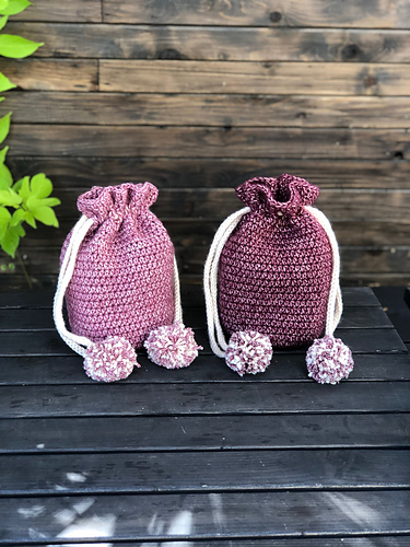 Drawstring Pom Pom Bag photo 11