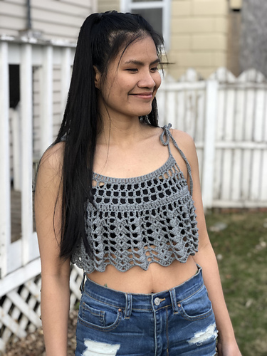 Lace shell tank top photo 6