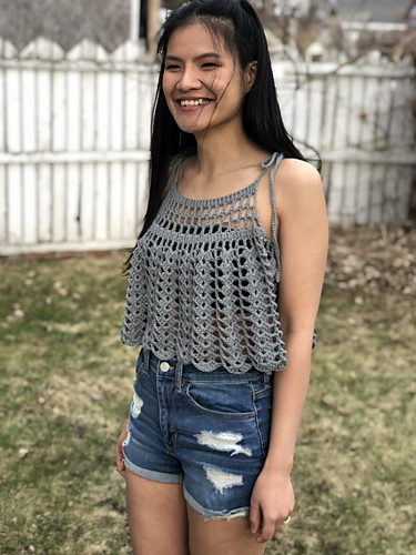 Lace shell tank top photo 8