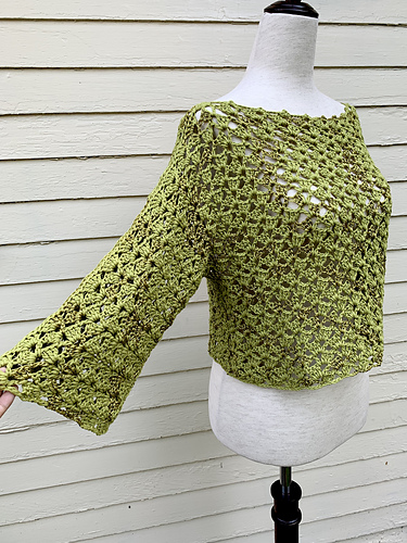 Lacy Crochet Genser Top - Wannipa Yunker