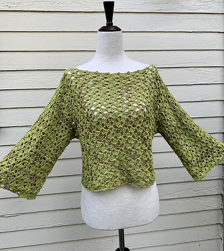 Lacy Crochet Genser Top - Wannipa Yunker