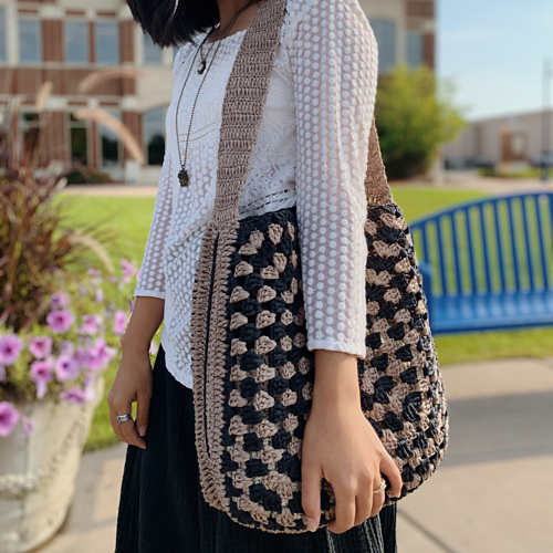 Granny square tote bag photo 6