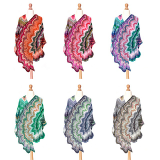 A selection of colorway suggestions created digitally